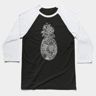 Zentangle Pineapple Baseball T-Shirt